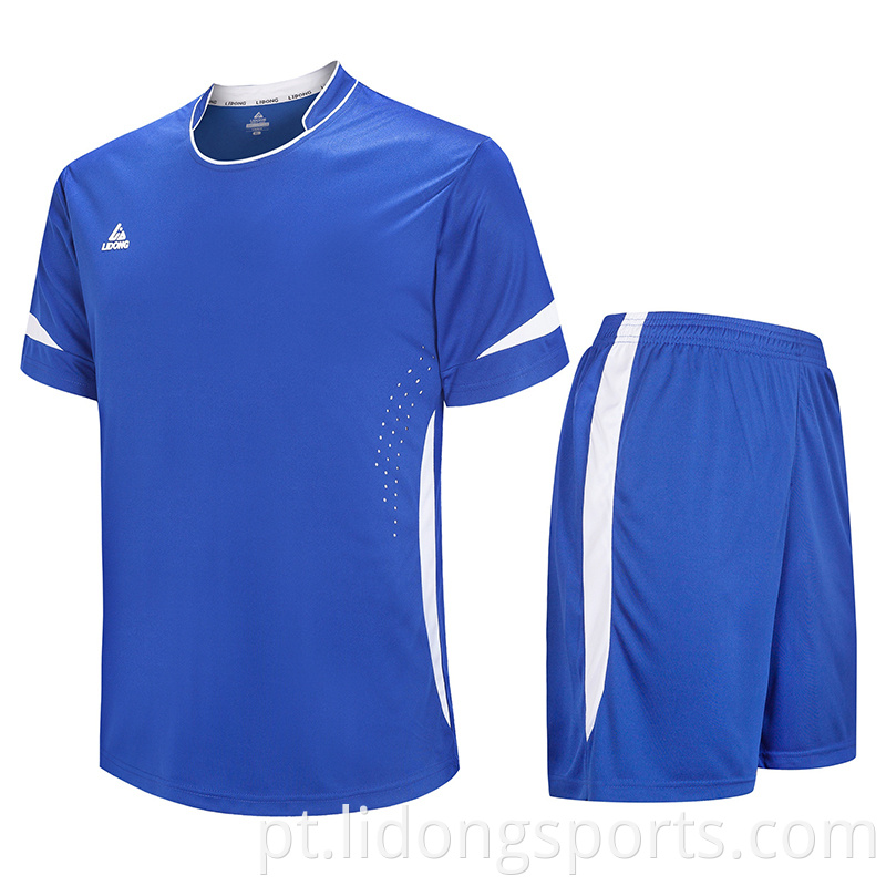 Jersey Sports Novo modelo Jersey de futebol de equipes de equipes definido por atacado Blank Sublimation Football Jersey Soccer Wear